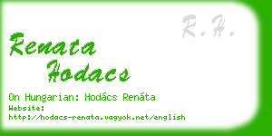 renata hodacs business card